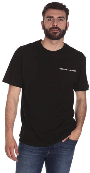 Tommy Jeans Classic Linear Chest M - T-shirt - uomo Black L