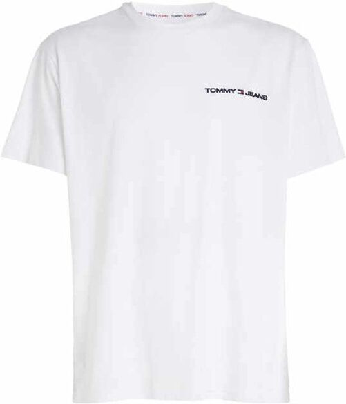 Tommy Jeans Classic Linear Chest M - T-shirt - uomo White L