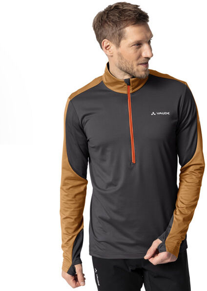 Vaude Livigno Halfzip II - pullover in pile con zip - uomo Dark Red/Orange L