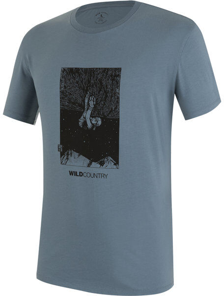 Wild Country Flow M - T-shirt arrampicata - uomo Light Blue/Black XL