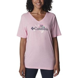 Columbia Bluebird Day Relaxed V - T-shirt - donna Pink XS
