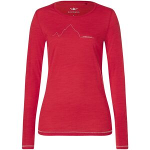 Kaikkialla Kunes W L/S - maglia a maniche lunghe - donna Red M