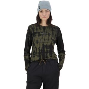 Mons Royale Icon Relaxed LS - maglia manica lunga - donna Dark Green/Black L