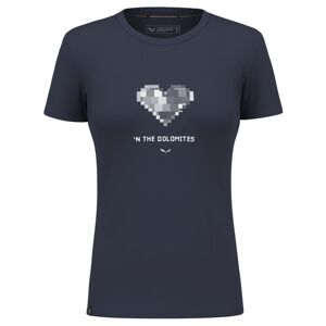 Salewa Pure Heart Dry W - T-shirt - donna Blue I38 D32
