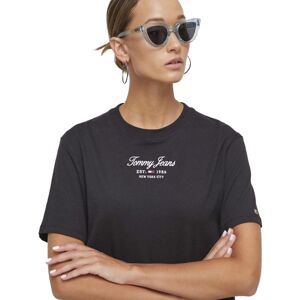 Tommy Jeans Tjw Classic Essential Logo - T-shirt - donna Black S