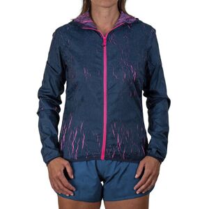 Tee Lava W - giacca con cappuccio trail running - donna Blue/Fucsia L