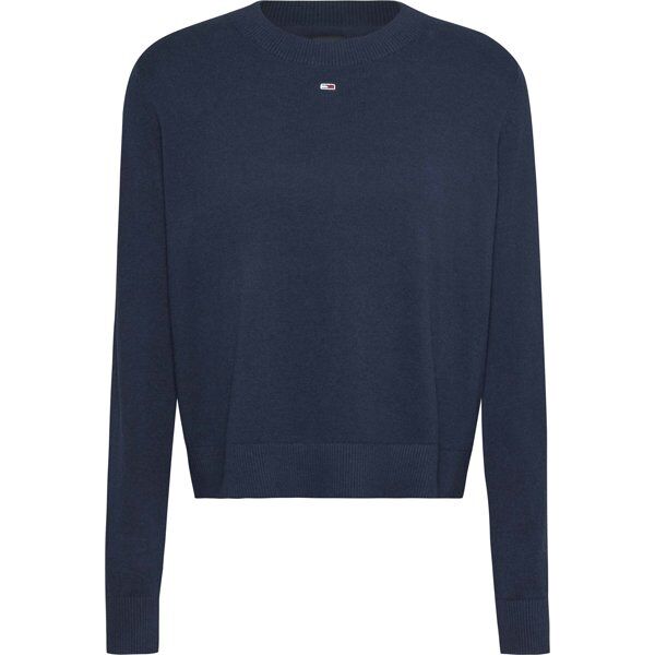 tommy jeans essential - maglione - donna dark blue l