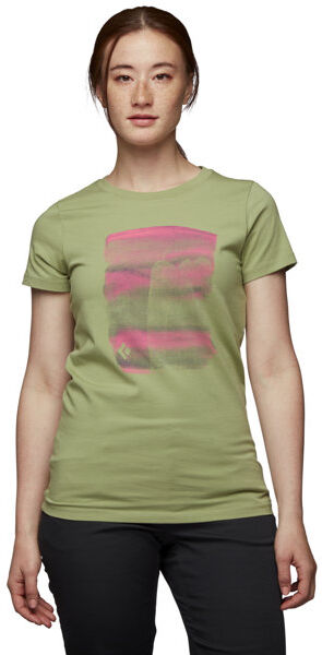 black diamond big wall - t-shirt - donna light green l