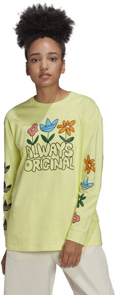 adidas Originals Graphic Ls - maglia a manica lunga - donna Yellow 44