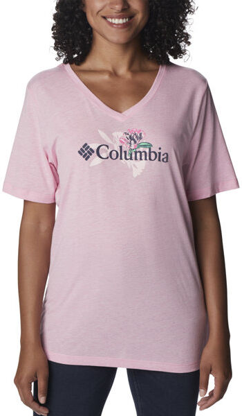 Columbia Bluebird Day Relaxed V - T-shirt - donna Pink S