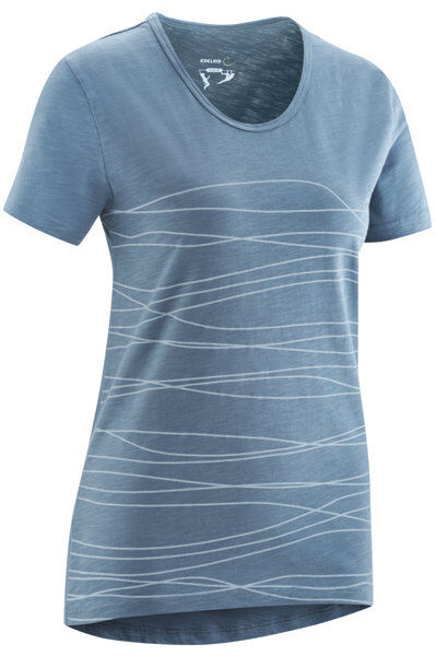 Edelrid Wo Highball V - T-shirt - donna Light Blue/Grey M