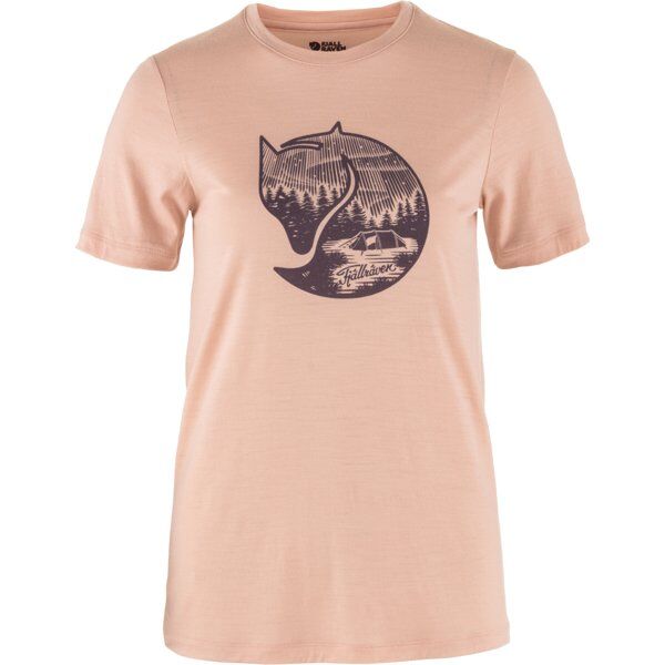 Fjällräven Abisko Wool Fox - t-shirt - donna Pink XL