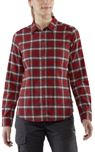 Fjällräven Övik Flannel - camicia maniche lunghe - donna Red XS