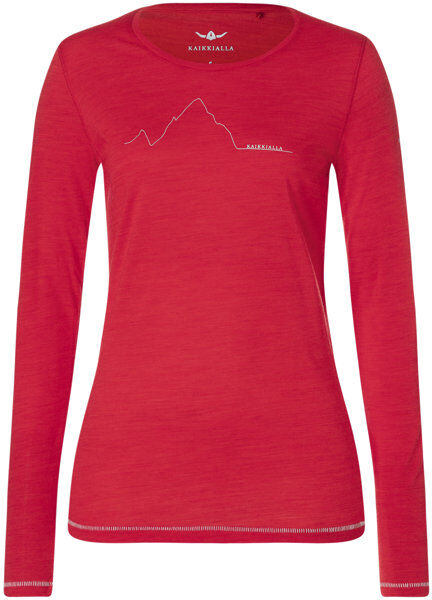 Kaikkialla Kunes W L/S - maglia a maniche lunghe - donna Red S