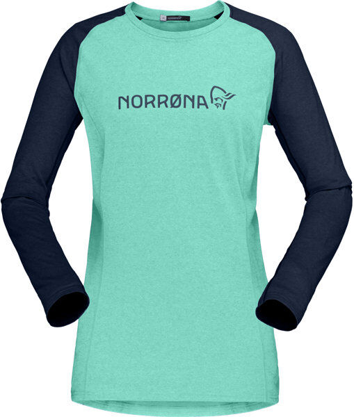 Norrona Fjørå Equaliser Lightweight - maglia a maniche lunghe - donna Green/Blue S