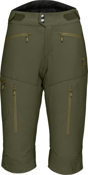 Norrona Fjora Flex 1 - pantaloni corti trekking - donna Dark Green XS