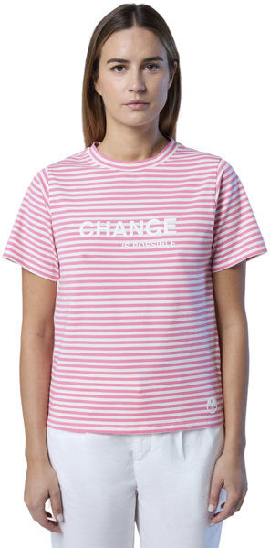 North Sails S/S W/Graphic - t-shirt - donna White/Pink XS