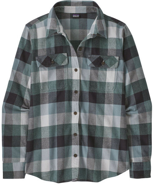 Patagonia Organic Cotton Midweight Fjord Flannel - camicia maniche lunghe - donna Green XS