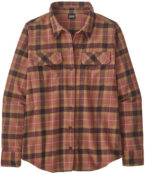 Patagonia Organic Cotton Midweight Fjord Flannel - camicia maniche lunghe - donna Red XS