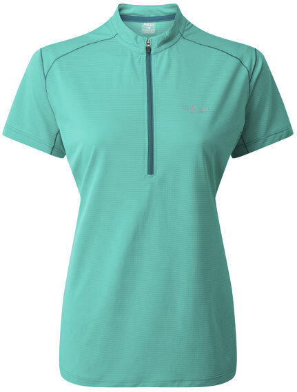 Rab Sonic SS Zip - T-shirt - donna Light Green 8 UK