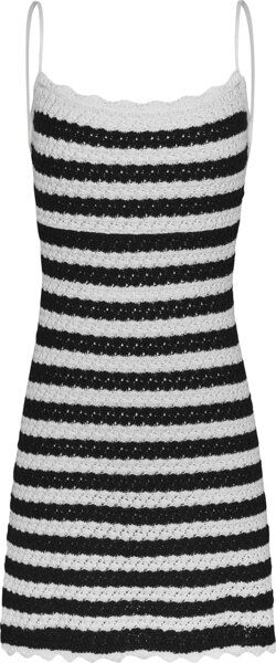 Tommy Jeans Crochet - vestito - donna Black/White M