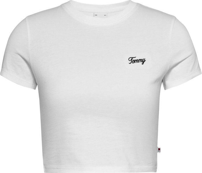 Tommy Jeans Tjw Crop Script - T-shirt - donna White M