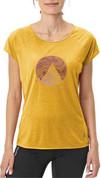 Vaude Tekoa II - T-shirt - donna Yellow/Brown 40