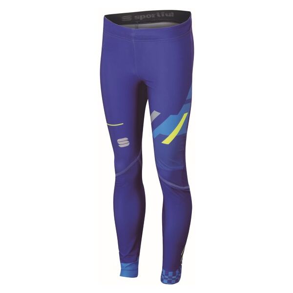 sportful sqaudra - pantaloni sci di fondo - bambino blue 10a