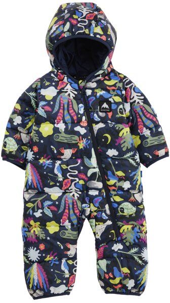 burton infant buddy bunting - tuta da sci - bambino blue/multicolor 9m