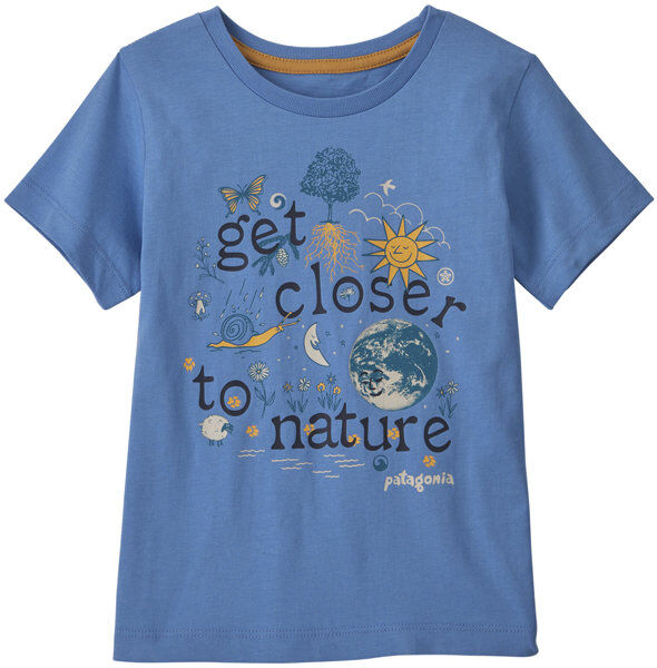 Patagonia Baby Regenerative Organic Certified™ Cotton Graphic - T-shirt - bambino Light Blue 18M