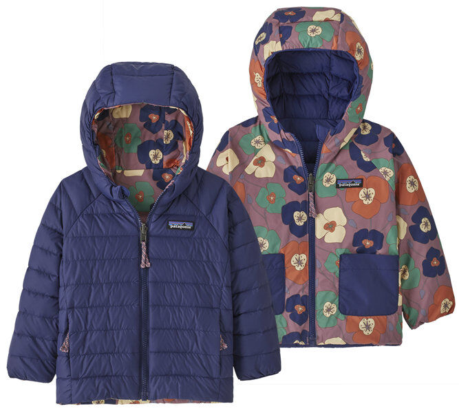 Patagonia Baby Reversible Down Hoody Jr - giacca piumino - bambino Blue 18M