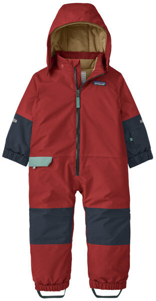 Patagonia Baby Snow Pile One-Piece - completo - bambino Red/Blue 12M