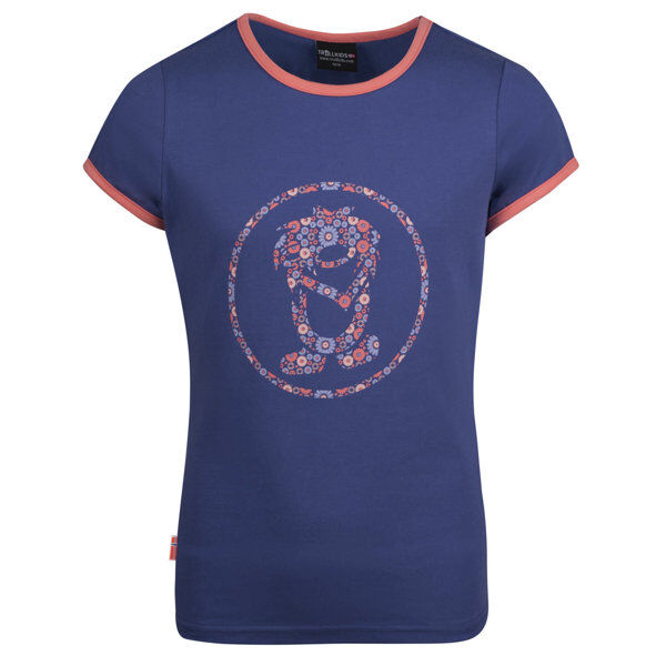 Trollkids Flower Troll T - T-shirt - bambina Blue 140
