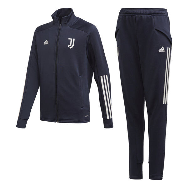 adidas Juventus Track Suit Juniores - tuta da allenamento calcio - bambino - Dark Blue/White