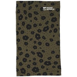 Mons Royale Daily Dose Merino Flex - scaldacollo Dark Green/Black