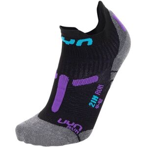 Uyn Lady Run 2In Socks - calzini corti - donna Black/Grey/Violet 35/36