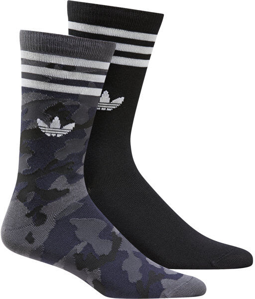 adidas Originals Camo Crew - calzini lunghi (2 paia) Black/Blue XS