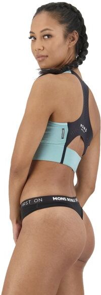 Mons Royale Merino Thong - slip - donna Black XS