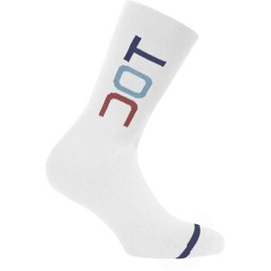 Dotout Duo - calzini ciclismo White/Blue/Red 2XL