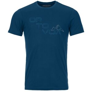 Ortovox 185 Merino Tangram Logo Ts M - maglietta tecnica - uomo Blue S