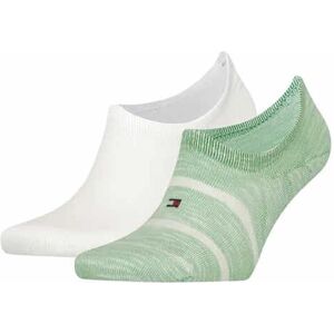 Tommy Hilfiger Footie 2P M - calzini corti - uomo White/Green 43/46