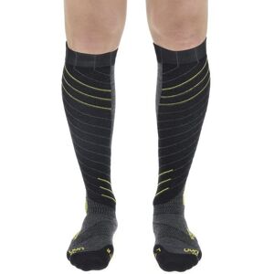 Uyn Ski Ultra Fit - calze da sci - uomo Grey/Yellow 39/41