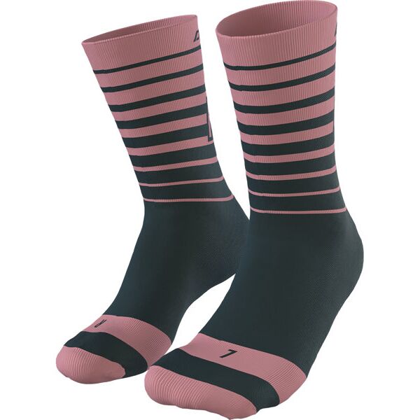 dynafit live to ride - calzini mtb - uomo pink/grey 43/46