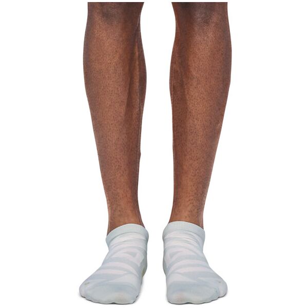 on performance low sock - calzini corti running - uomo white m (eu 42-43)