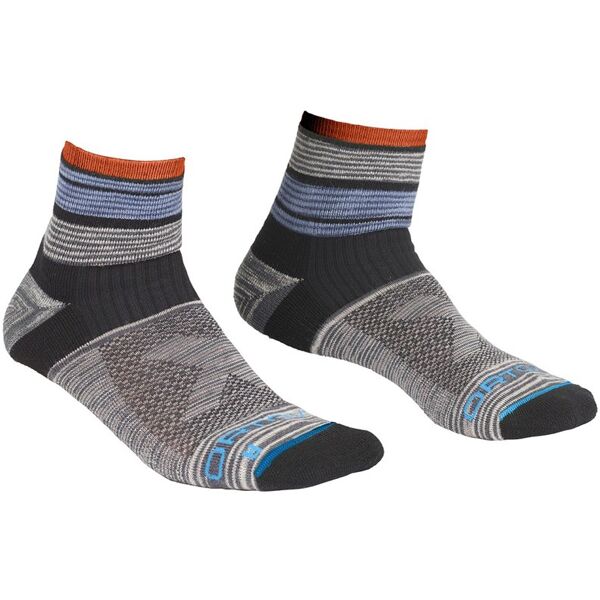 ortovox all mountain quarter - calzini corti - uomo grey/blue/orange 45/47