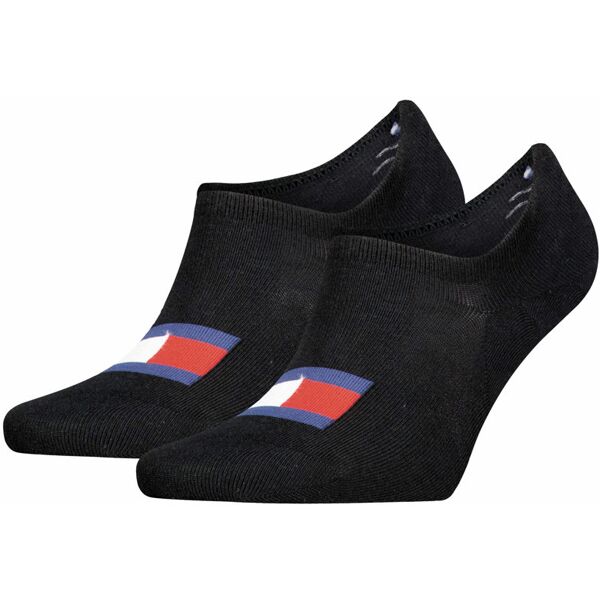 tommy jeans footie flag - calzini corti black 43/46