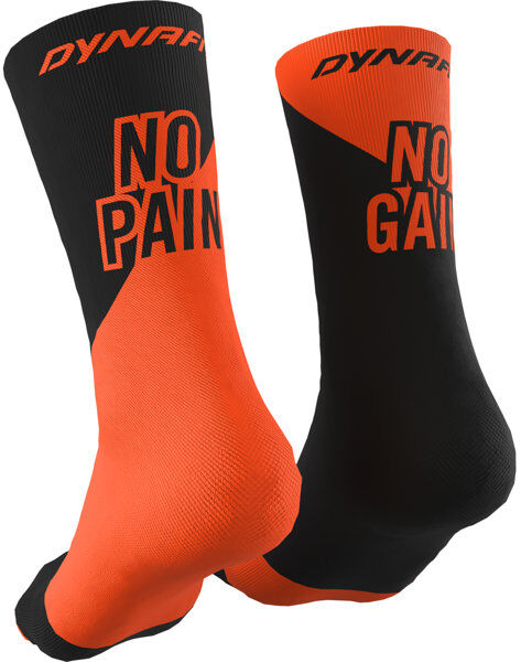 Dynafit No Pain No Gain - calzini corti Black/Orange 35/38