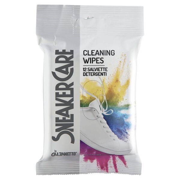 sneaker care cleaning wipes 12pz - salviette detergenti white