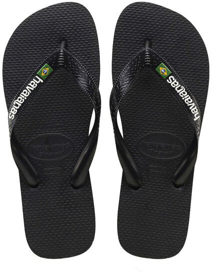 Havaianas Brasil Logo - infradito - unisex Black 41/42 BR