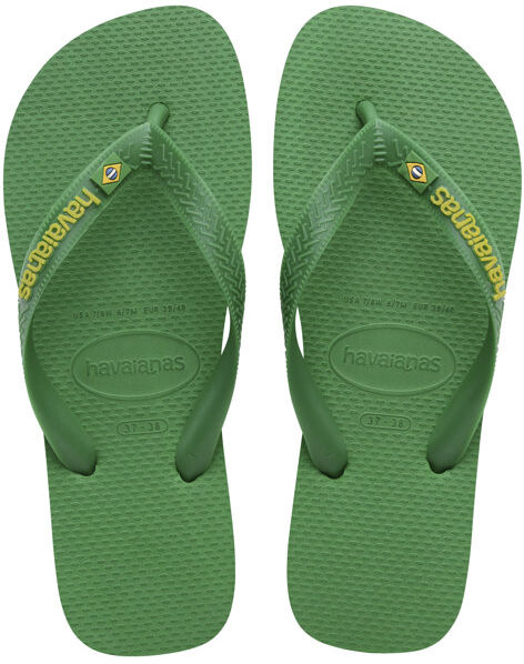 Havaianas Brasil Logo Neon - infradito - donna Green/Yellow 45/46